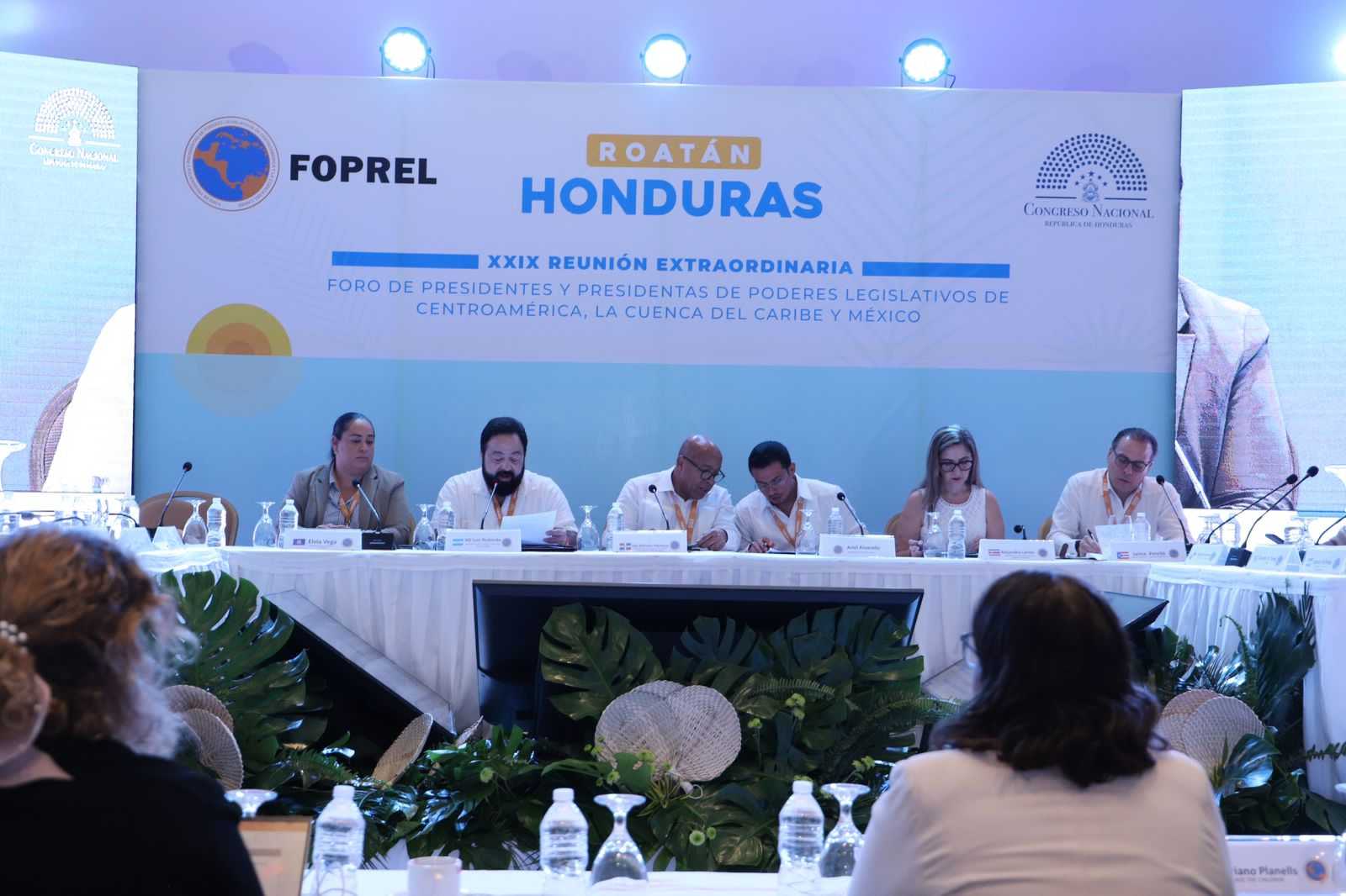 Todo un éxito la XXIX Reunión Extraordinaria del FOPREL en Roatán, Honduras